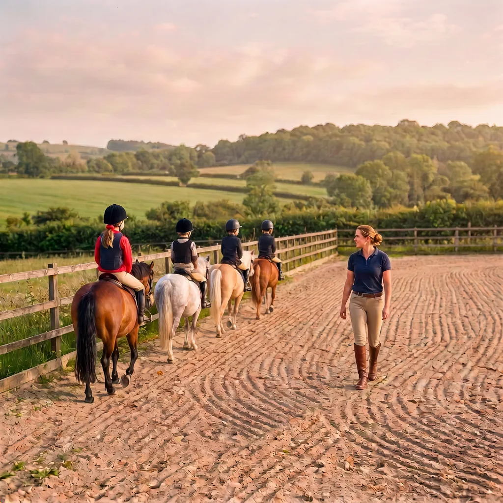 Cours de poney à Angoisse, Dordogne